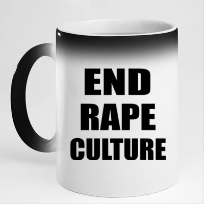 End Rape Culture 11oz Black Color Changing Mug