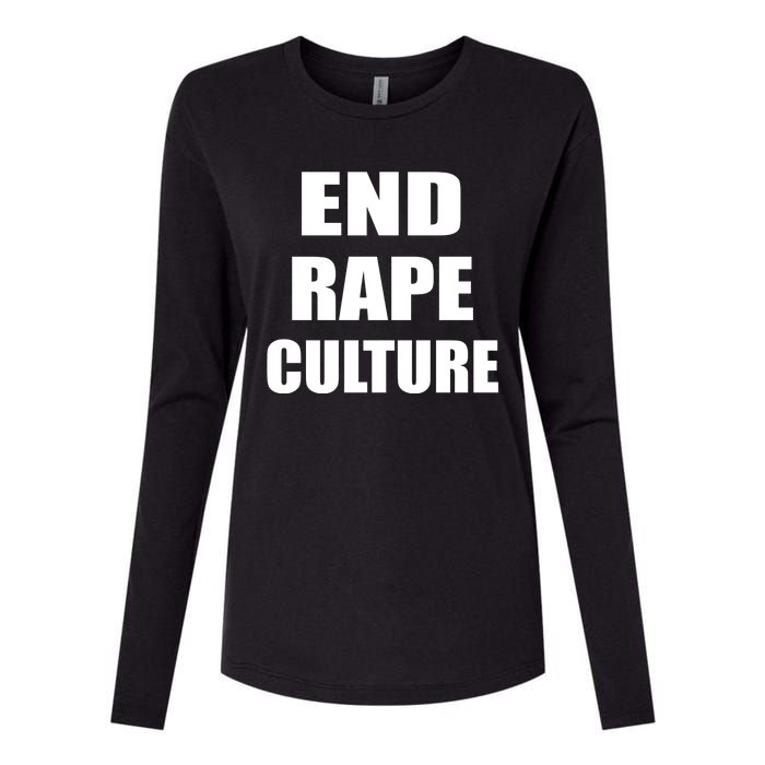 End Rape Culture Womens Cotton Relaxed Long Sleeve T-Shirt