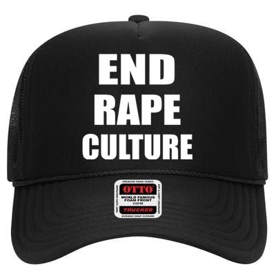 End Rape Culture High Crown Mesh Back Trucker Hat