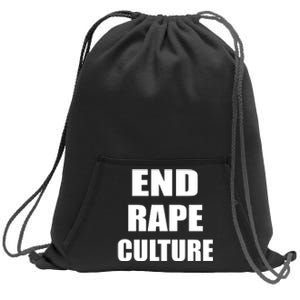 End Rape Culture Sweatshirt Cinch Pack Bag