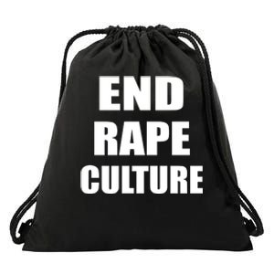 End Rape Culture Drawstring Bag