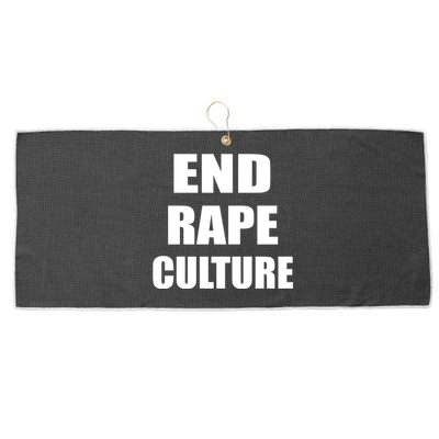 End Rape Culture Large Microfiber Waffle Golf Towel