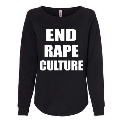 End Rape Culture Womens California Wash Sweatshirt