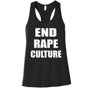 End Rape Culture Women's Racerback Tank