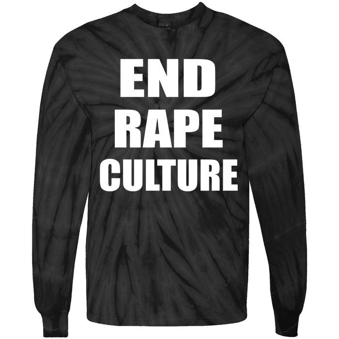 End Rape Culture Tie-Dye Long Sleeve Shirt