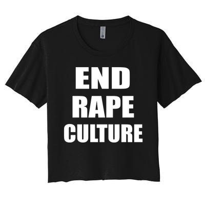 End Rape Culture Women's Crop Top Tee