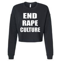 End Rape Culture Cropped Pullover Crew