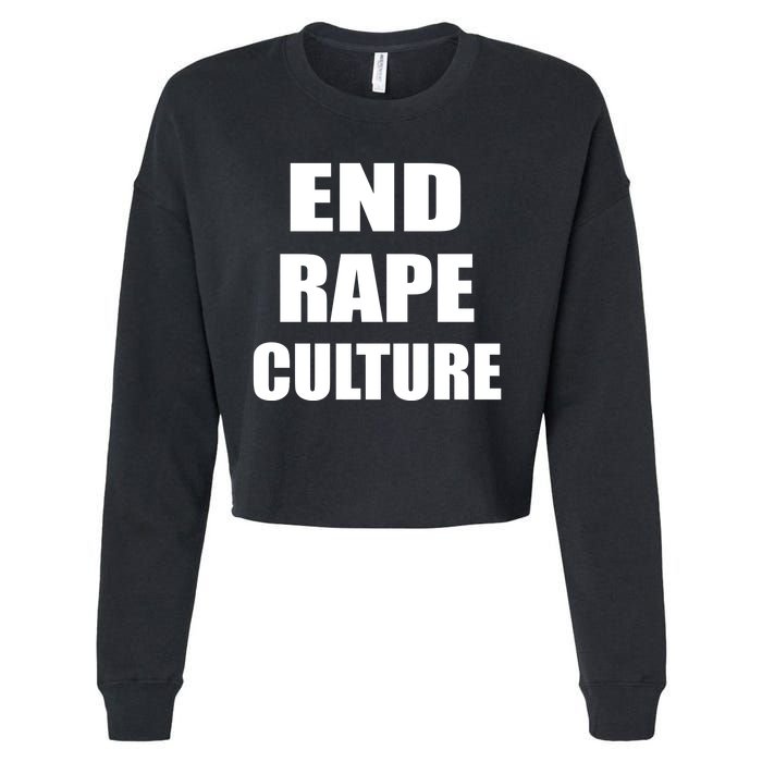 End Rape Culture Cropped Pullover Crew