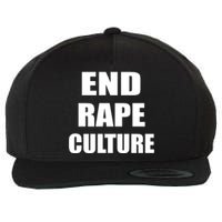 End Rape Culture Wool Snapback Cap