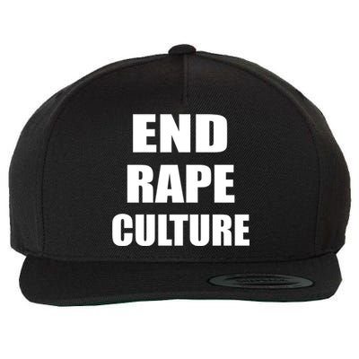 End Rape Culture Wool Snapback Cap