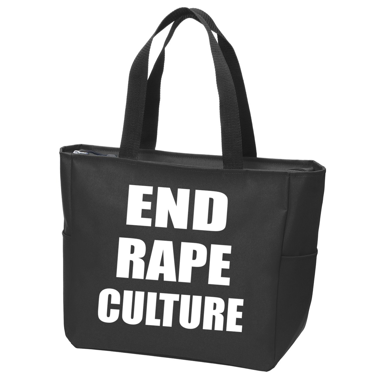 End Rape Culture Zip Tote Bag