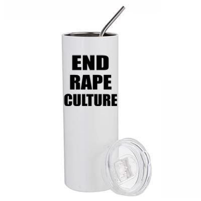 End Rape Culture Stainless Steel Tumbler