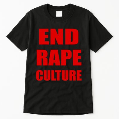 End Rape Culture Red Imprint Tall T-Shirt