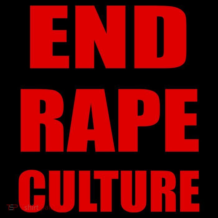 End Rape Culture Red Imprint Backpack