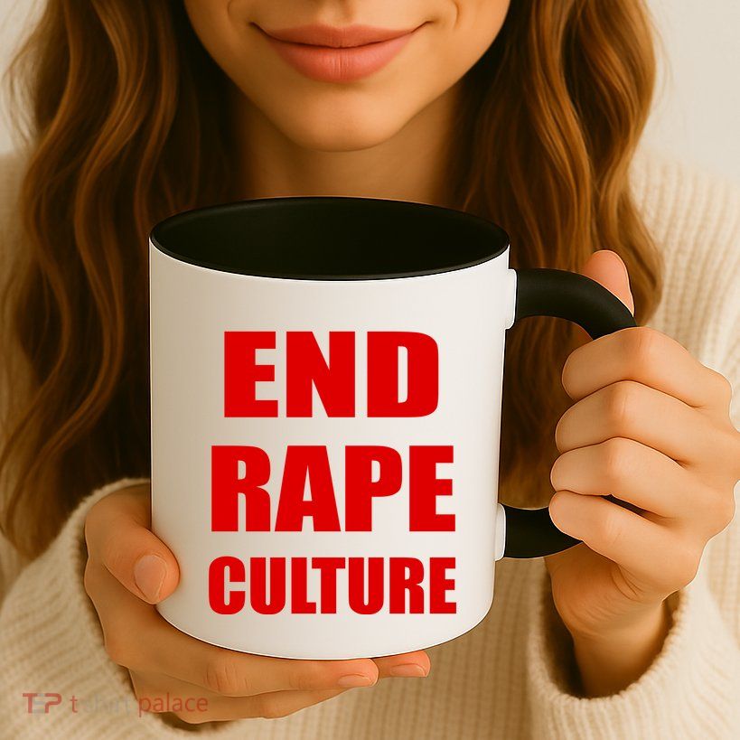 End Rape Culture Red Imprint Mug