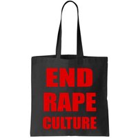 End Rape Culture Red Imprint Bag