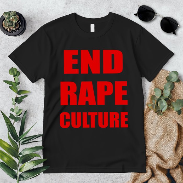 End Rape Culture Red Imprint Premium T-Shirt