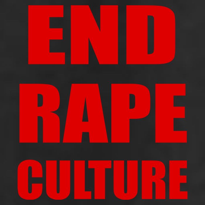 End Rape Culture Red Imprint 25L Jumbo Tote