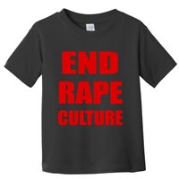 End Rape Culture Red Imprint Toddler T-Shirt