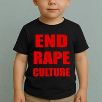 End Rape Culture Red Imprint Toddler T-Shirt
