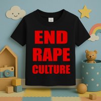 End Rape Culture Red Imprint Toddler T-Shirt
