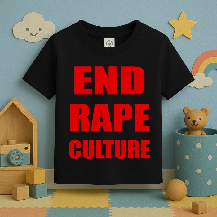 End Rape Culture Red Imprint Toddler T-Shirt