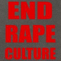 End Rape Culture Red Imprint Cotton Canvas Backpack