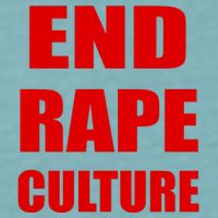 End Rape Culture Red Imprint Sueded Cloud Jersey T-Shirt