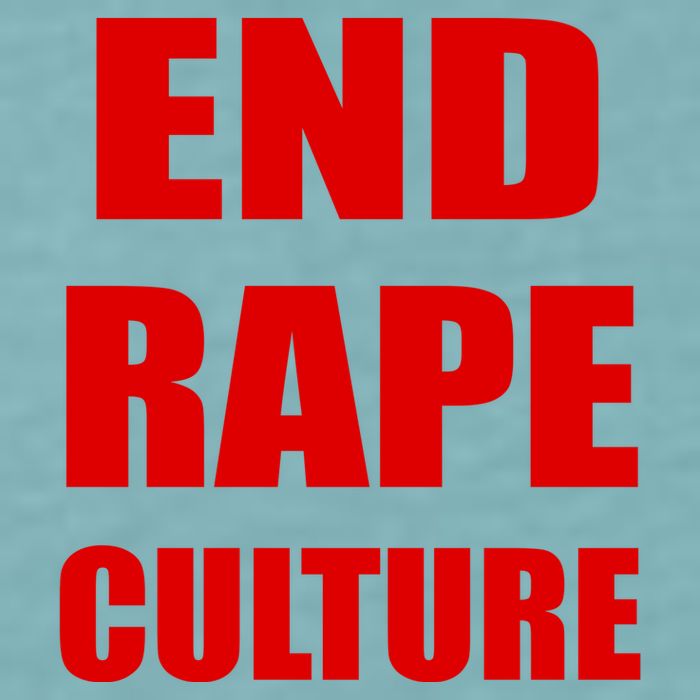 End Rape Culture Red Imprint Sueded Cloud Jersey T-Shirt