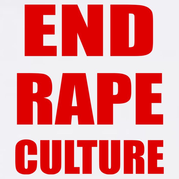 End Rape Culture Red Imprint Garment-Dyed Sweatshirt