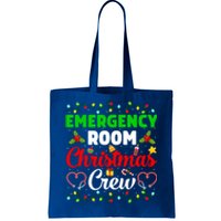 Emergency Room Christmas Crew Xmas Nurse Icu Funny Nursing Gift Tote Bag