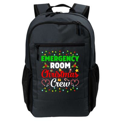 Emergency Room Christmas Crew Xmas Nurse Icu Funny Nursing Gift Daily Commute Backpack