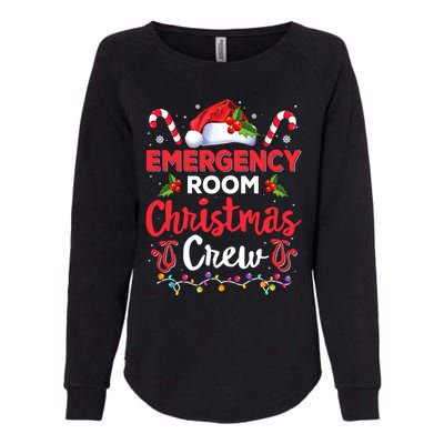 Emergency Room Christmas Crew Funny Christmas Nurse Crew Er Funny Gift Womens California Wash Sweatshirt