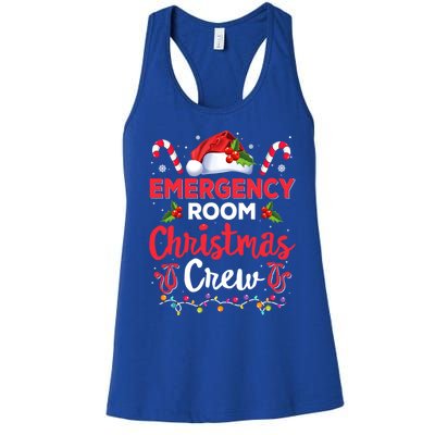 Emergency Room Christmas Crew Funny Christmas Nurse Crew Er Funny Gift Women's Racerback Tank