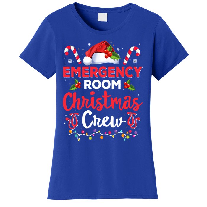 Emergency Room Christmas Crew Funny Christmas Nurse Crew Er Funny Gift Women's T-Shirt