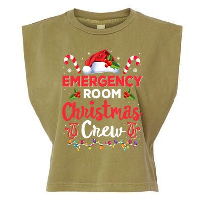 Emergency Room Christmas Crew Funny Christmas Nurse Crew Er Funny Gift Garment-Dyed Women's Muscle Tee