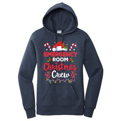 Emergency Room Christmas Crew Funny Christmas Nurse Crew Er Funny Gift Women's Pullover Hoodie