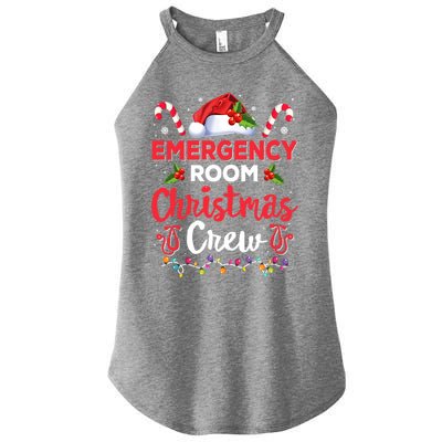 Emergency Room Christmas Crew Funny Christmas Nurse Crew Er Funny Gift Women's Perfect Tri Rocker Tank