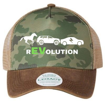 EV Revolution, Drive ECars EV Life Funny Electric Vehicle Legacy Tie Dye Trucker Hat