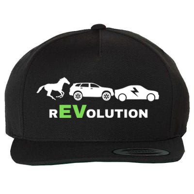 EV Revolution, Drive ECars EV Life Funny Electric Vehicle Wool Snapback Cap