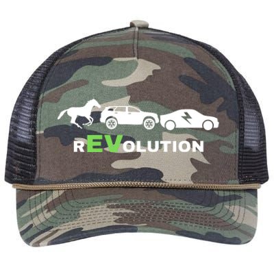 EV Revolution, Drive ECars EV Life Funny Electric Vehicle Retro Rope Trucker Hat Cap