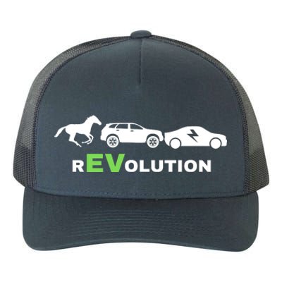 EV Revolution, Drive ECars EV Life Funny Electric Vehicle Yupoong Adult 5-Panel Trucker Hat