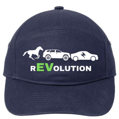 EV Revolution, Drive ECars EV Life Funny Electric Vehicle 7-Panel Snapback Hat