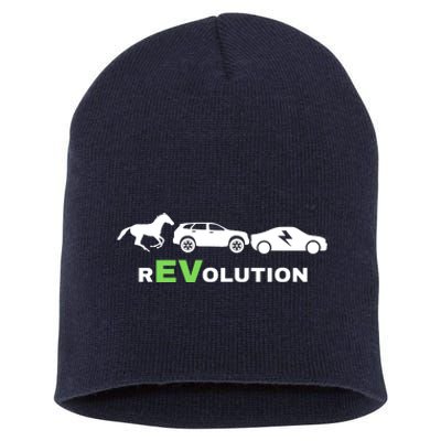 EV Revolution, Drive ECars EV Life Funny Electric Vehicle Short Acrylic Beanie