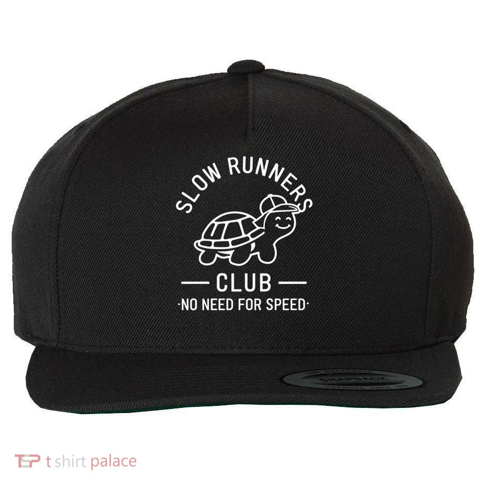 Easygoing Running Design Funny Gift Wool Snapback Cap