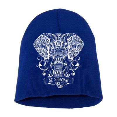 Elephant Reiki Dala And Yoga Native American Meditation Gift Short Acrylic Beanie