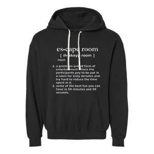 Escape Room Definition Garment-Dyed Fleece Hoodie