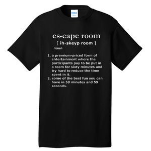 Escape Room Definition Tall T-Shirt