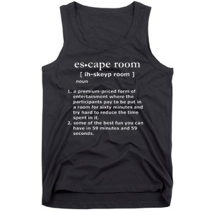 Escape Room Definition Tank Top