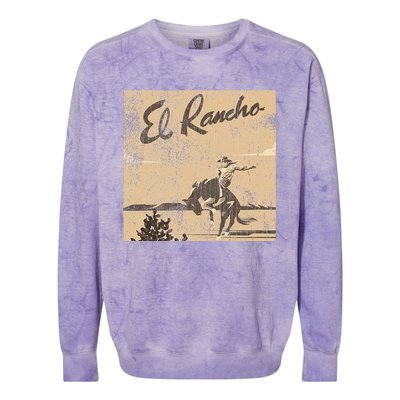 El Rancho Drivein Theatre Vintage Design San Jose Colorblast Crewneck Sweatshirt